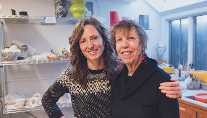 Janet Kawada '73 (with Deborah Baldizar, left)