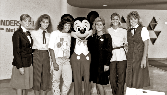 Lasell students participate in the Disney College Program in the 1990s