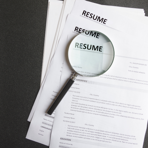 Image of a sample resume