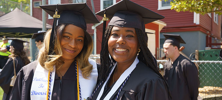 two female graduates