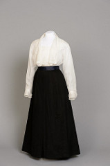 Cotton Blouse and Wool Skirt