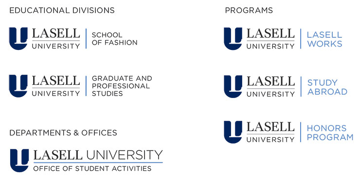 Lasell University - Logo Lockups