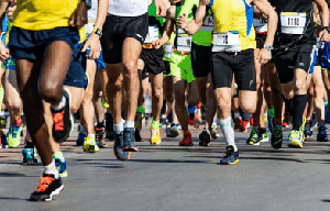marathon runners legs