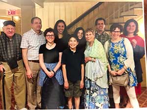 Barbara Adelstein '60 and family at Longfellow's Wayside Inn.