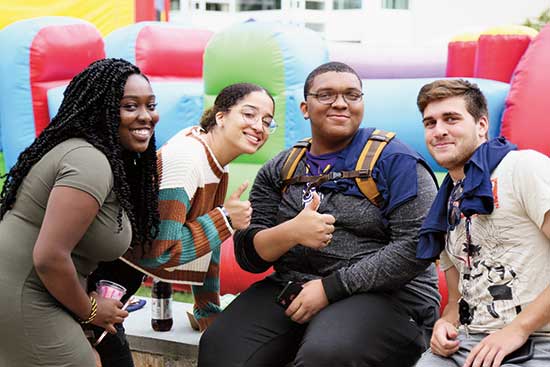 Students at the Lasell U Belong event in September 2019