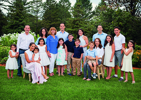 Laurie Kanters Micheau '68 with family