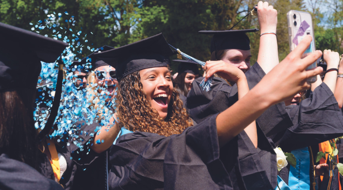 Lasell students at 2022 commencement