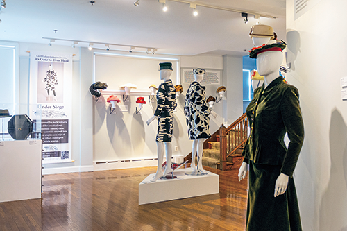 Fashion exhibit at the Lasell University Wedeman Gallery: "It's Gone to Your Head: Hats as an Expression of Personal and Collective Identity"