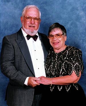 Marsha Singer Marshall '58 with her husband, Richard. 