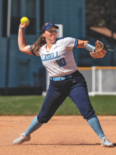 Katie Hopkins '24 plays softball for Lasell University