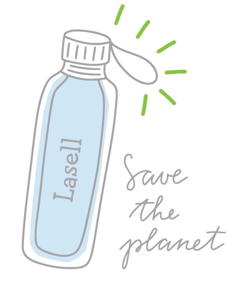 Lasell "Save the Planet" Water Bottle Icon