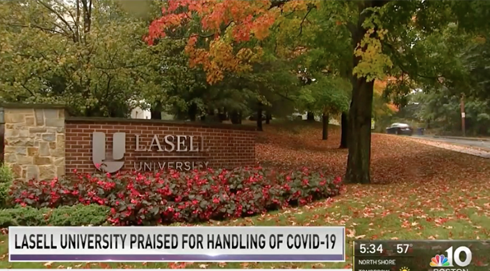 NBC 10: Lasell University Praised for Handling of COVID-19 screenshot