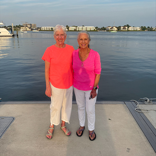 Jane Kendrigan '61 and Carol Healy McKinnon '61