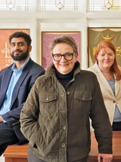 Varun Nathan, Sarah Neill, and Anne Gaughen