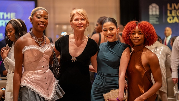 Lasell models at gala