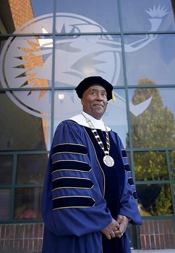 President Eric Turner at his inauguration