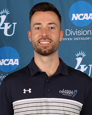 Jeff Vautrin '17, head men's and women's volleyball coach at Lasell University