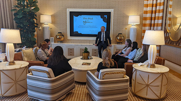 Lasell students visit Las Vegas for a hospitality industry trip