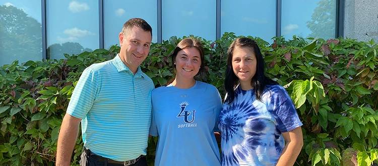 Lasell student and family