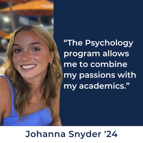 student profile - The Psychology program allows me to combine my passions and my academics.