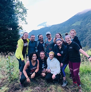 Lasell students in Ecuador