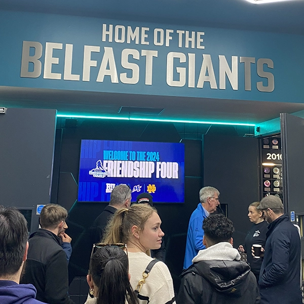 Lasell students visits Belfast Giants